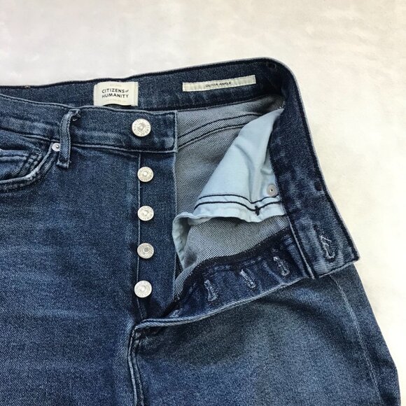 Citizens Of Humanity Olivia Ankle Jeans Women's Size 25 Button Fly FLAWED FAIR - Picture 4 of 13